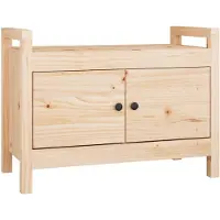 vidaXL Banc d'entrée 80x40x60 cm Bois de pin massif