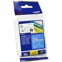 Brother TZe-555 - (24 mm x 24 mm) - Blanc sur bleu - Ruban