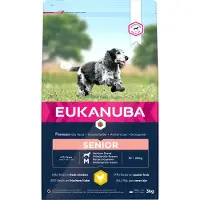 Eukanuba Caring Senior Medium Breed reich an frischem Huhn 3kg