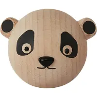 OYOY Patère - 4x4x4 cm - Mini - Panda - Naturel - - UneTaille - Patère