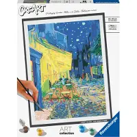 Ravensburger Puzzle Peinture au Numéro - CréArt - Art Collection - Van Gogh - La terrasse du café le soir