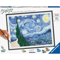 Ravensburger Peinture au Numéro - CréArt - Art Collection - Van Gogh - La nuit étoilée