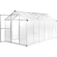 vidaXL serre aluminium 362x190x195 cm 13,41 m³