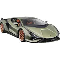 Bburago Miniatures montées - Lamborghini Sian verte 1/18 Burago