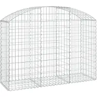 vidaXL Gabion avec arc surélevé 150x50x100/120 cm Fer galvanisé