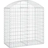 vidaXL Gabion avec arc surélevé 100x50x100/120 cm Fer galvanisé