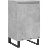 vidaXL Sideboard gris béton 40x35x70 cm Bois composite