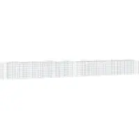 vidaXL Gabion haut-relief avec arche haute 800x50x100 cm Fer galvanisé