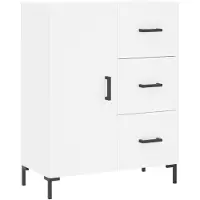 vidaXL Sideboard Blanc 69,5x34x90 cm Bois composite