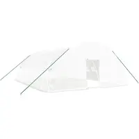 vidaXL Serre avec cadre en acier blanc 48 m² 8x6x2,85 m