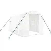 vidaXL Abri de jardin avec structure en acier 8 m² 4x2x2 m