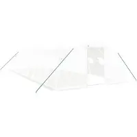 vidaXL Serre avec cadre en acier blanc 40 m² 10x4x2 m