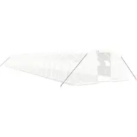 vidaXL Serre avec cadre en acier blanc 96 m² 24x4x2 m