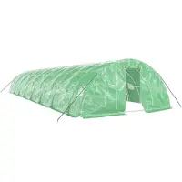 vidaXL Serre avec cadre en acier vert 80 m² 16x5x2,3 m