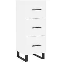 vidaXL Sideboard Blanc 34,5x34x90 cm Bois composite