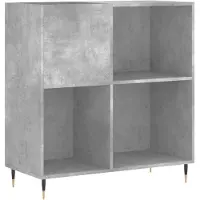vidaXL Armoire à panneaux gris béton 84,5x38x89 cm Bois composite