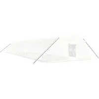 vidaXL Serre avec cadre en acier blanc 144 m² 24x6x2,85 m