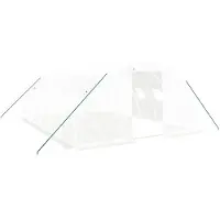 vidaXL Serre avec cadre en acier blanc 24 m² 6x4x2 m