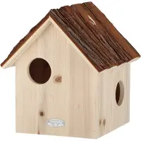 Esschert Design Nichoir Pour Écureuil Avec Toît En Écorce