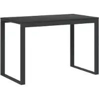 vidaXL Table d'ordinateur noire 110x60x73 cm bois composite