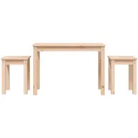 vidaXL Tables gigognes 3 pcs Bois de pin massif