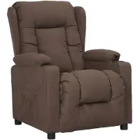 vidaXL Fauteuil relax Taupe Tissu