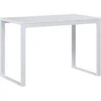 vidaXL Table d'ordinateur blanc 110x60x73 cm bois composite