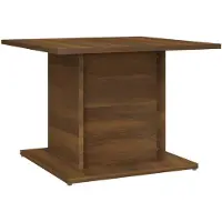 vidaXL Table basse marron aspect chêne 55,5x55,5x40 cm Matériau dérivé du bois