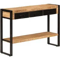 vidaXL Table console 110x30x76 cm Bois de manguier solide