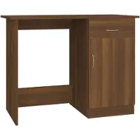 vidaXL Bureau brun imitation chêne 100x50x76 cm Bois composite