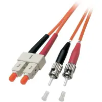 Efbe-Schott EFB-Elektronik Cavalier duplex SC-ST 62,5/125µ, OM1, LSZH, orange, 3.0mm, 2m Fabricant : EFB Elektronik (O6363.2)