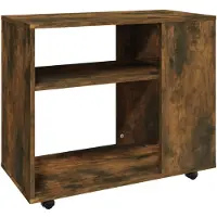 vidaXL Table d'appoint Chêne fumé 70x35x55 cm Bois d'ingénierie
