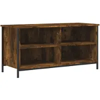 vidaXL Armoire TV chêne fumé 100x40x50 cm Bois composite