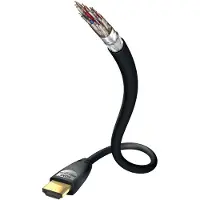 Inakustik Câble HDMI STAR II HIGH SPEED avec Ethernet - 00324515 - 1.5m - Noir - Support 4K - Triple blindage