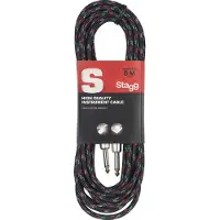 Stagg CABLE POUR GUITARE OU INSTRUMENT JACK JACK 6 METRES