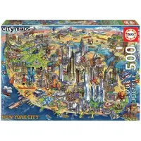 Sonstige Verlage Puzzle 500 pièces Carte de New York 18453