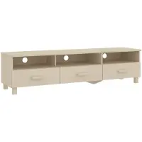 vidaXL Armoire TV HAMAR brun miel 158x40x40 cm Pin massif