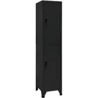 vidaXL Armoire à casiers Noir 38x45x180 cm Acier