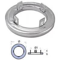 Tecnoseal Anode à Collier Kamewa 1.35kg