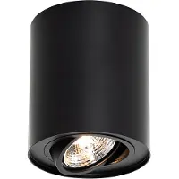 QAZQA Spot de plafond moderne noir orientable et inclinable AR70 - Rondoo Up