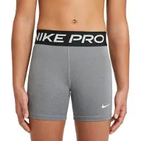 Nike Pantalon de sport 'Pro' gris chiné / noir / blanc