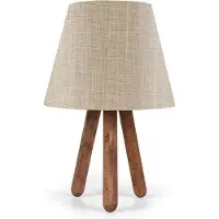 Opviq , AYD- AYDAXL, Beige, lampes de chevet, 22 x 33 cm, 70% hêtre / 30% tissu PVC