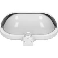 ORNO Lampe de jardin avec capteur de mouvement MUSAM E27 Blanc IP44 LF-1/W