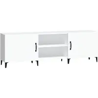 vidaXL Armoire TV blanche 150x30x50 cm Bois composite