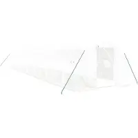 vidaXL Serre avec cadre en acier blanc 54 m² 18x3x2 m