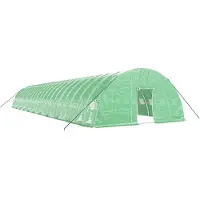vidaXL Serre avec cadre en acier vert 132 m² 22x6x2,85 m