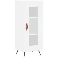 vidaXL Sideboard Blanc 34,5x34x90 cm Bois composite