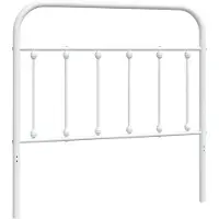 vidaXL Tête de lit de rechange en métal blanc 100 cm