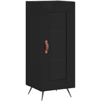 vidaXL Sideboard Noir 34,5x34x90 cm Bois composite