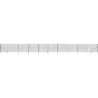 vidaXL Clôture grillagée Vert 2,2x25 m Acier galvanisé